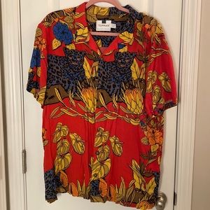 Topman Print Button Down - Men’s XXL